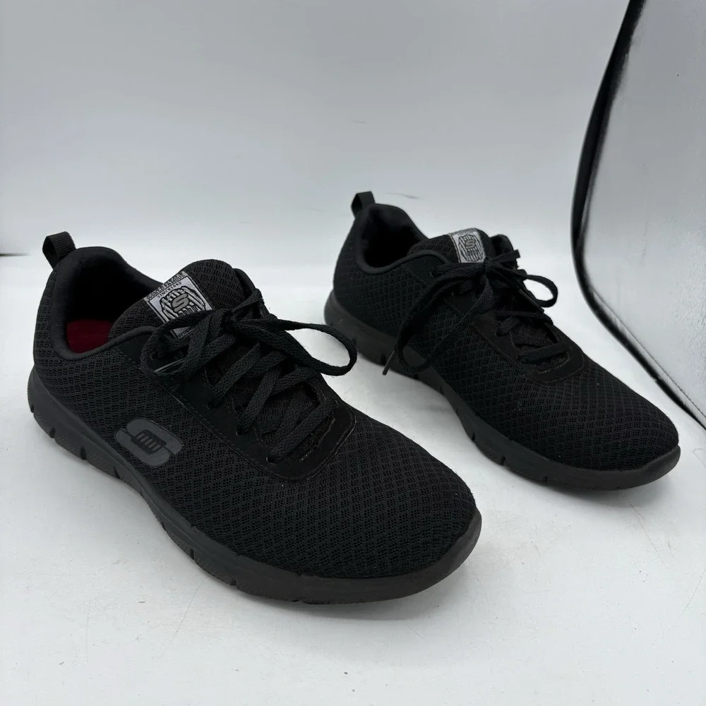 Skechers‎ Work Shoes Womens 9 Ghenter Bronaugh Black Slip Resistant Relaxed Fit
